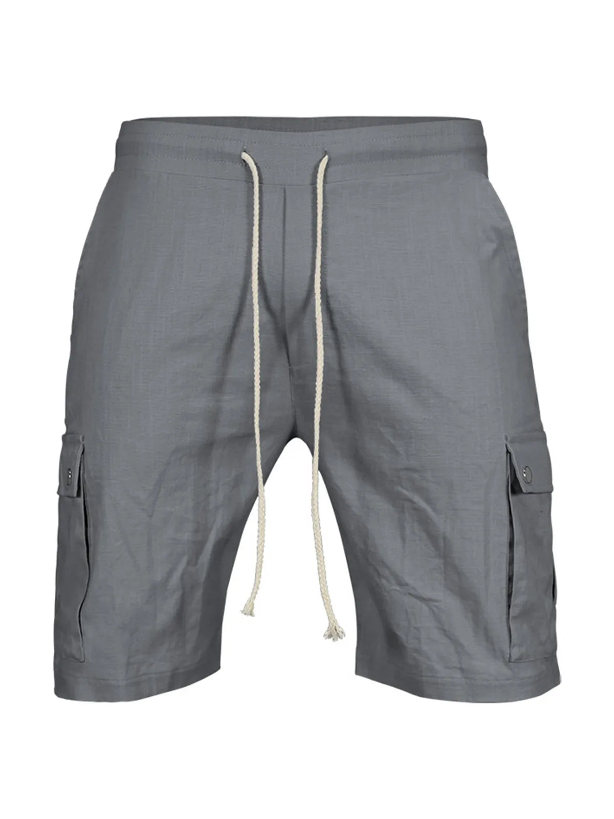 Multi-Pocket Cotton Shorts