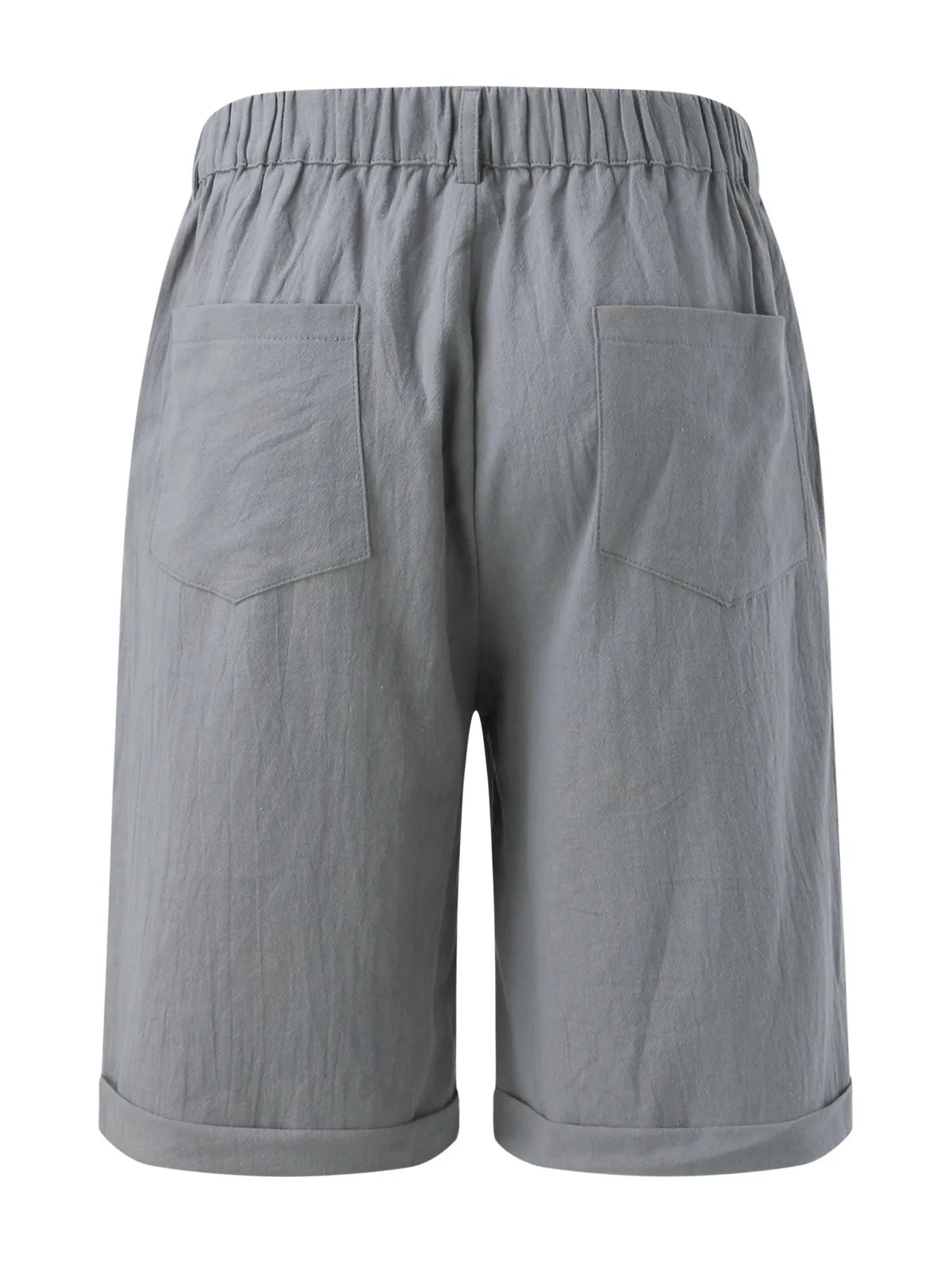 Classic Cotton And Linen Beach Shorts