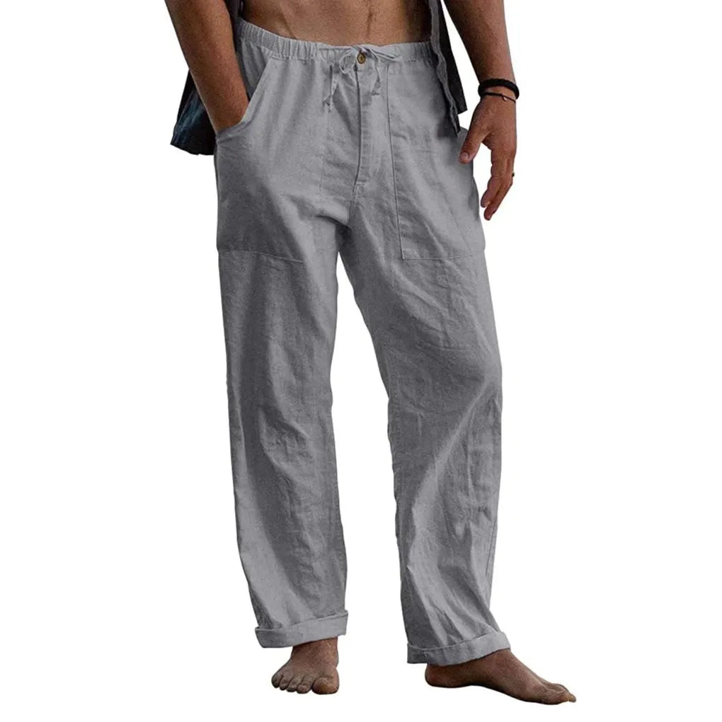 Linen Beach Loose-Fit Pants