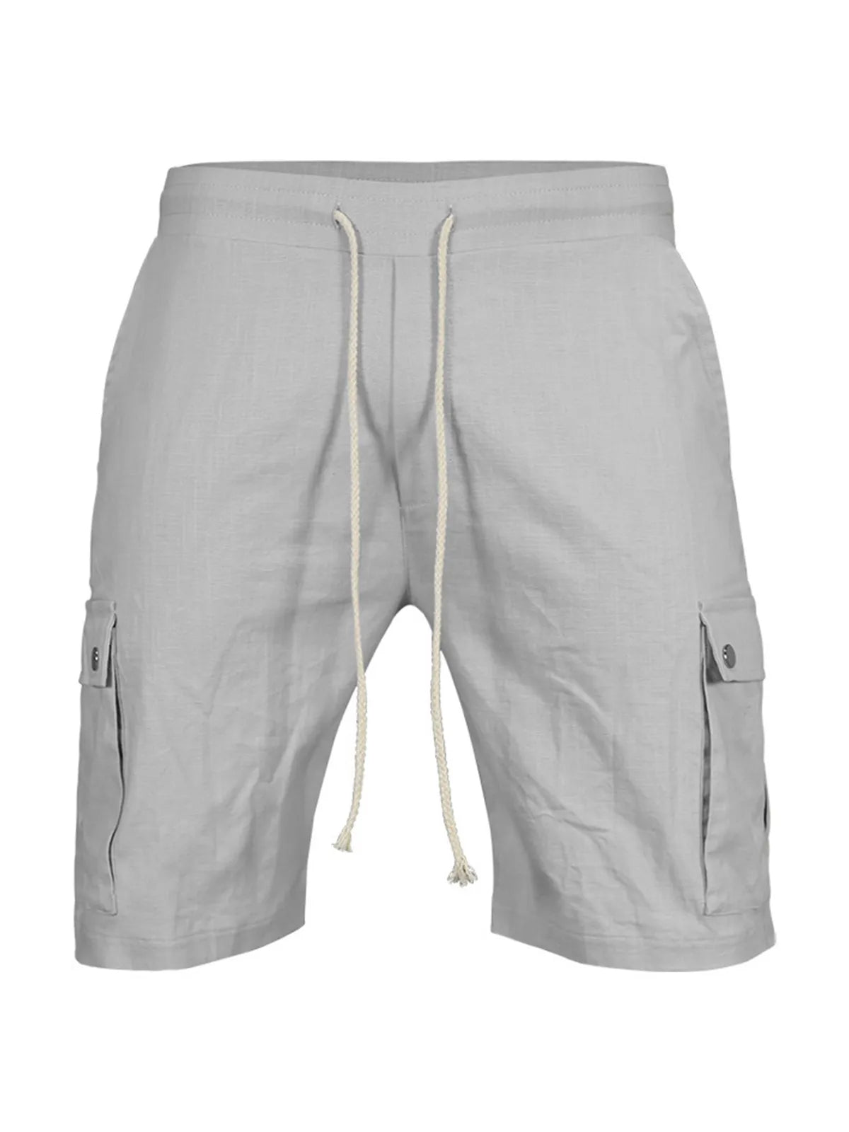 Multi-Pocket Cotton Shorts