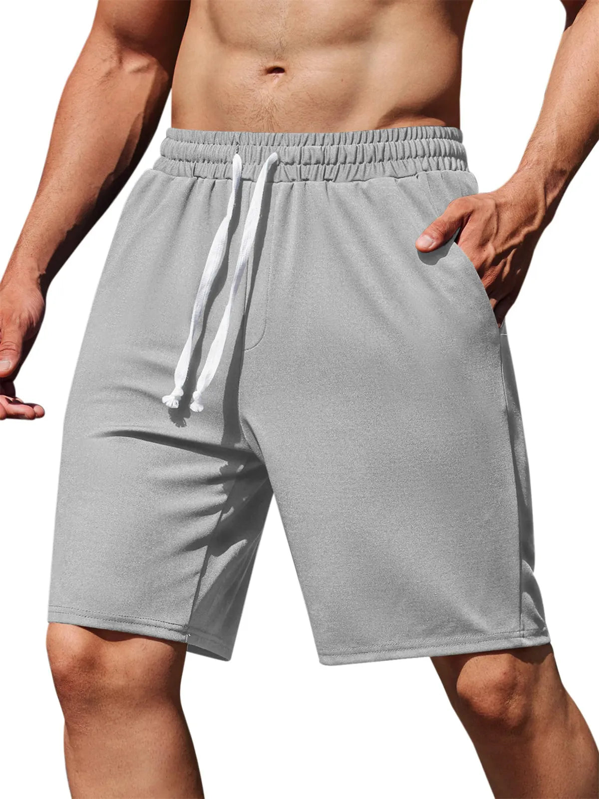 Cotton Pocket Knit Elastic Shorts