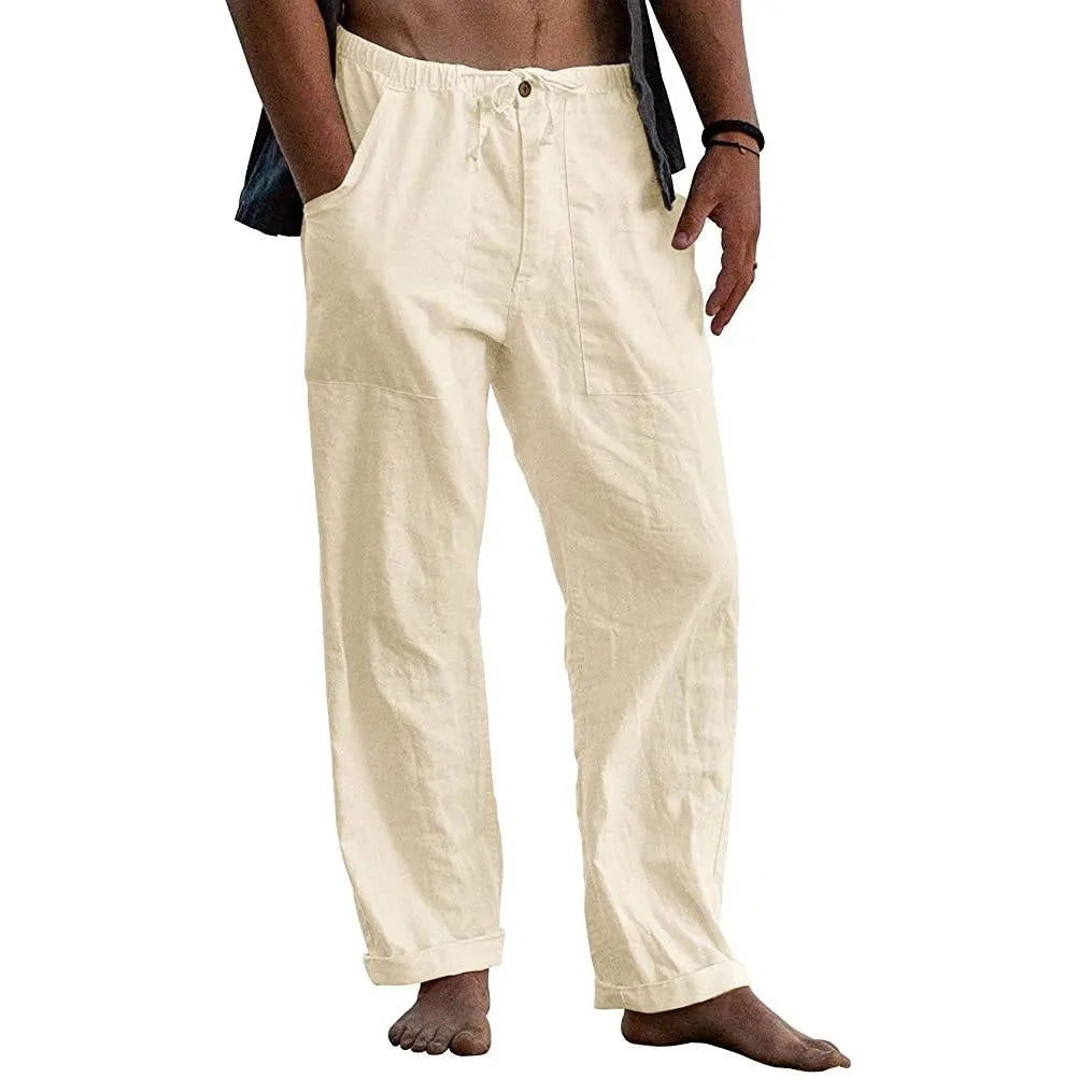 Linen Beach Loose-Fit Pants
