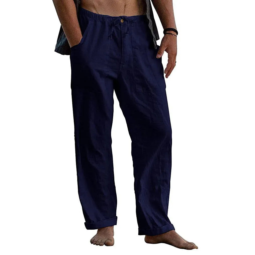 Linen Beach Loose-Fit Pants