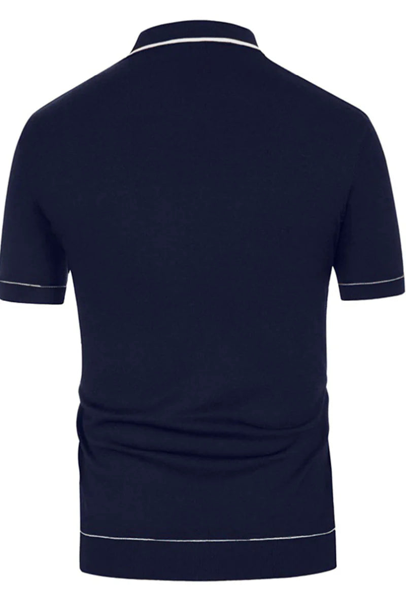 Single-Breasted Cardigan Polo Shirt
