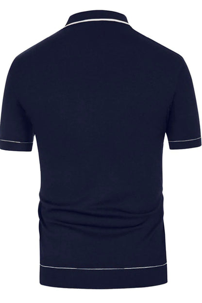 Single-Breasted Cardigan Polo Shirt