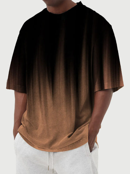 Gradient Printed Short Sleeve T-Shirt