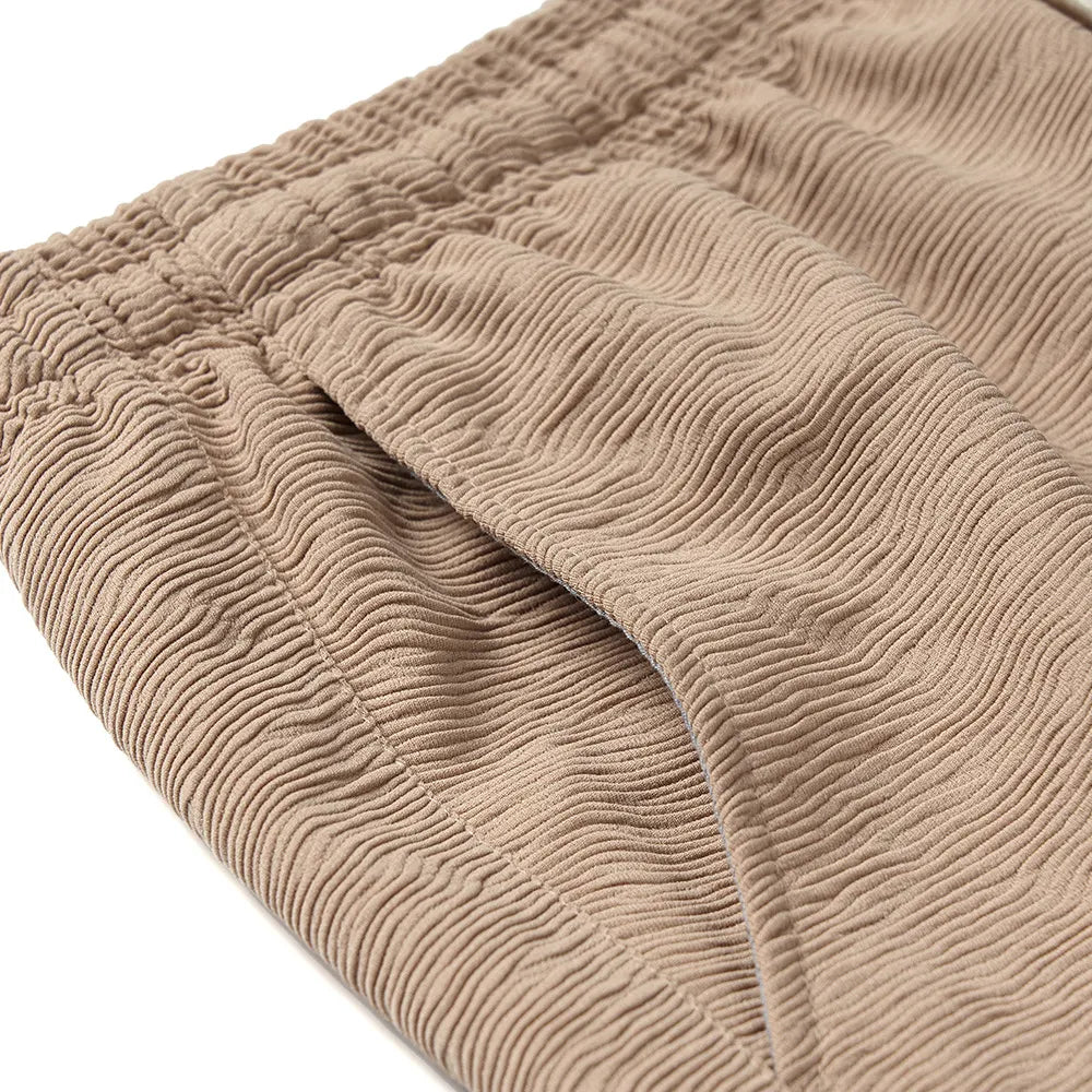 Loose Textured Solid Color Shorts