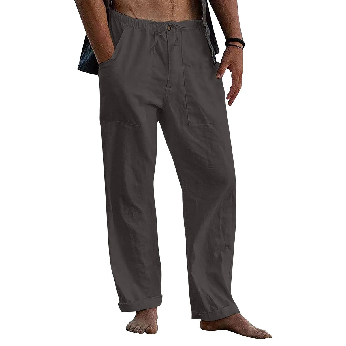 Linen Beach Loose-Fit Pants