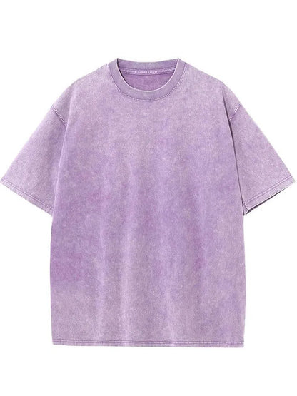 Vintage Washed And Distressed Cotton T-Shirt