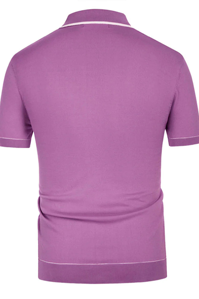 Single-Breasted Cardigan Polo Shirt
