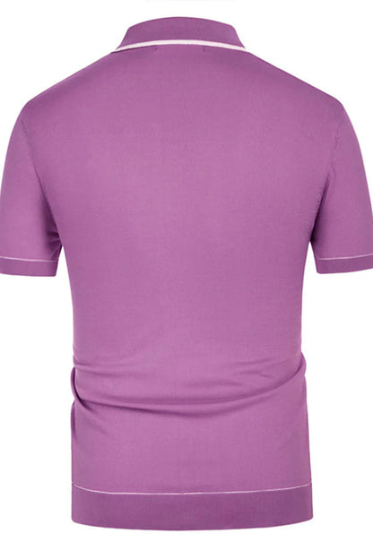 Single-Breasted Cardigan Polo Shirt