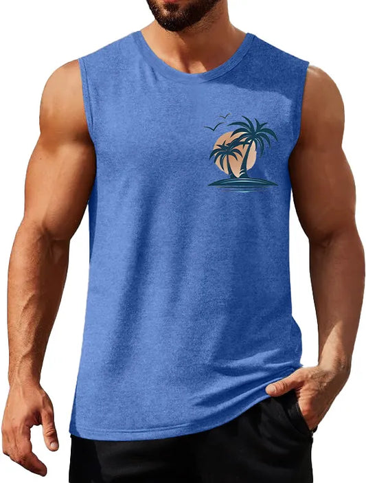 Coconut Sunset Fitness Sleeveless Tank Top