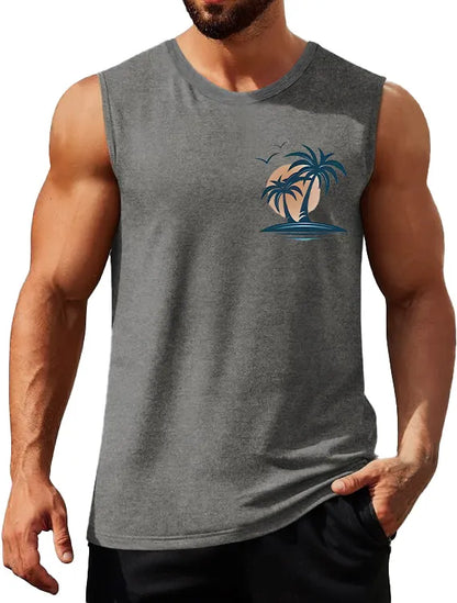 Coconut Sunset Fitness Sleeveless Tank Top