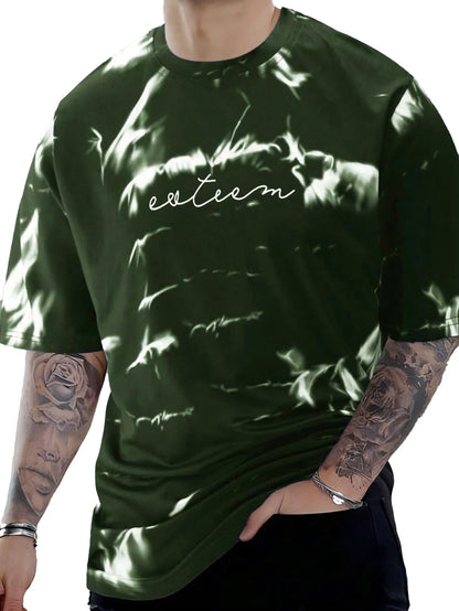 Tie-Dye Printed Short Sleeve T-Shirt