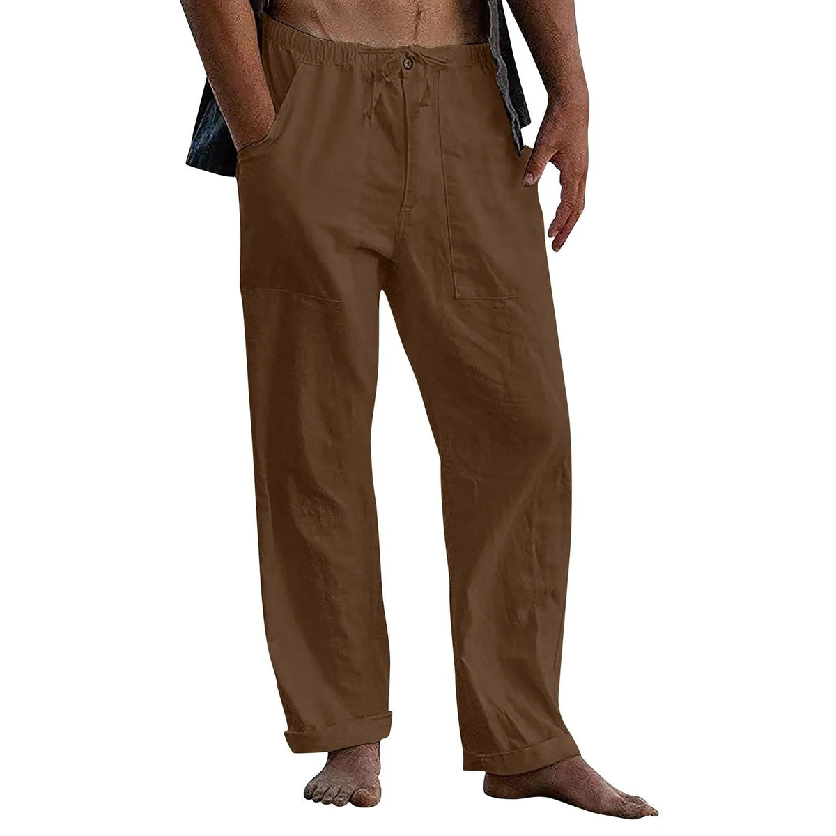 Linen Beach Loose-Fit Pants