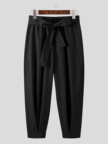 Solid Color Pocket Cropped Pants