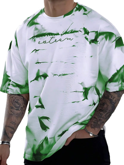 Tie-Dye Printed Short Sleeve T-Shirt