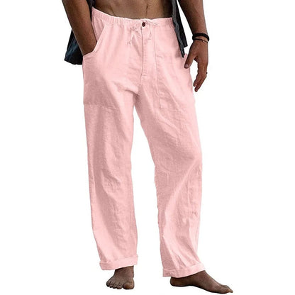Linen Beach Loose-Fit Pants
