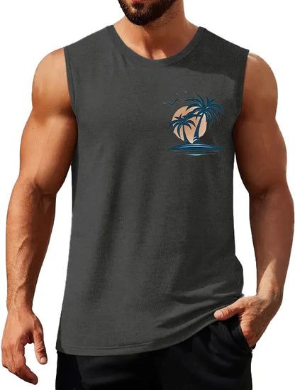 Coconut Sunset Fitness Sleeveless Tank Top