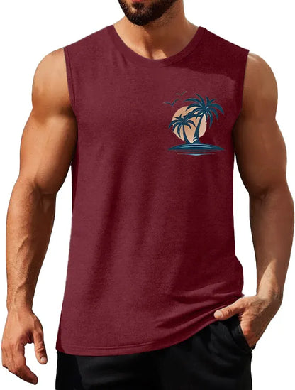 Coconut Sunset Fitness Sleeveless Tank Top
