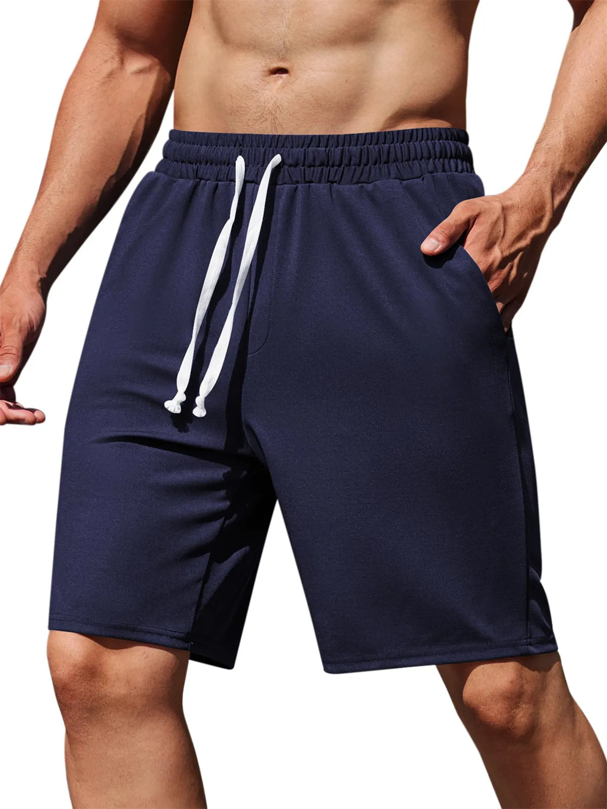 Cotton Pocket Knit Elastic Shorts