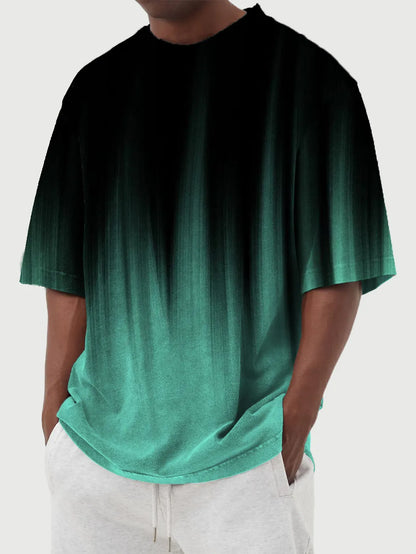 Gradient Printed Short Sleeve T-Shirt