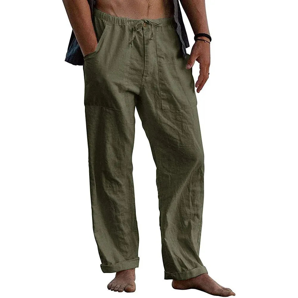 Linen Beach Loose-Fit Pants