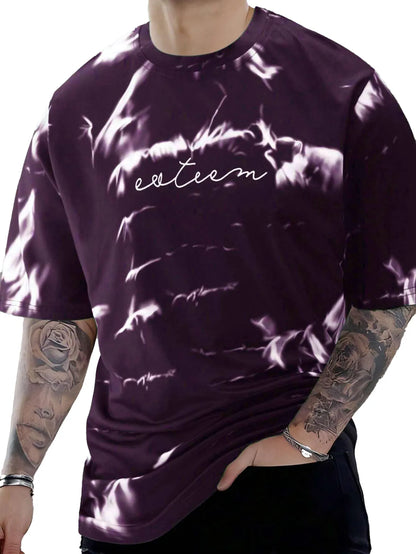 Tie-Dye Printed Short Sleeve T-Shirt