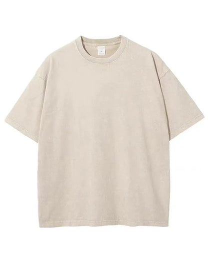 Vintage Washed And Distressed Cotton T-Shirt