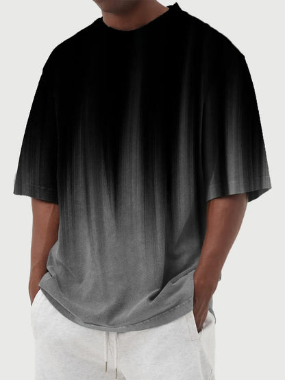 Gradient Printed Short Sleeve T-Shirt