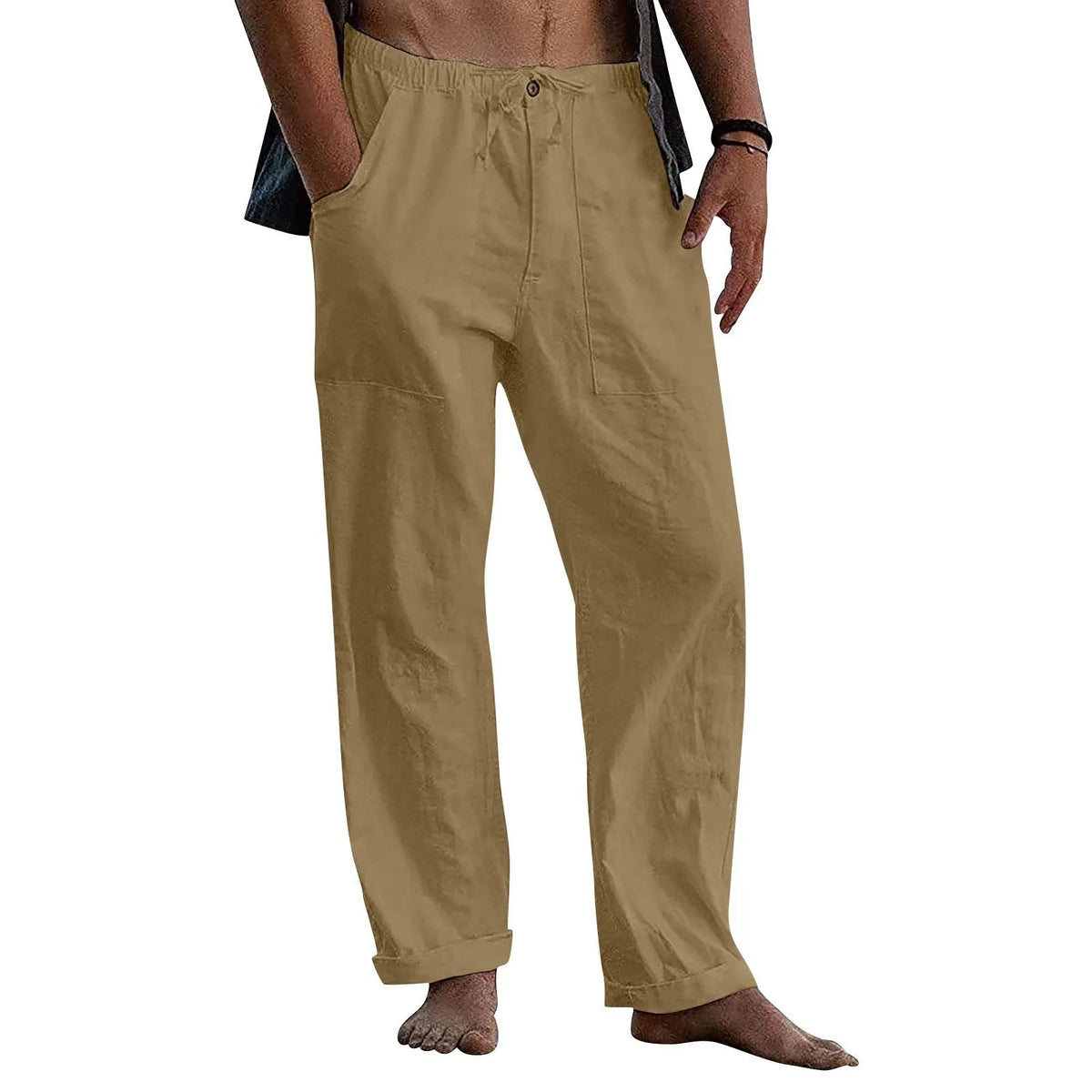 Linen Beach Loose-Fit Pants