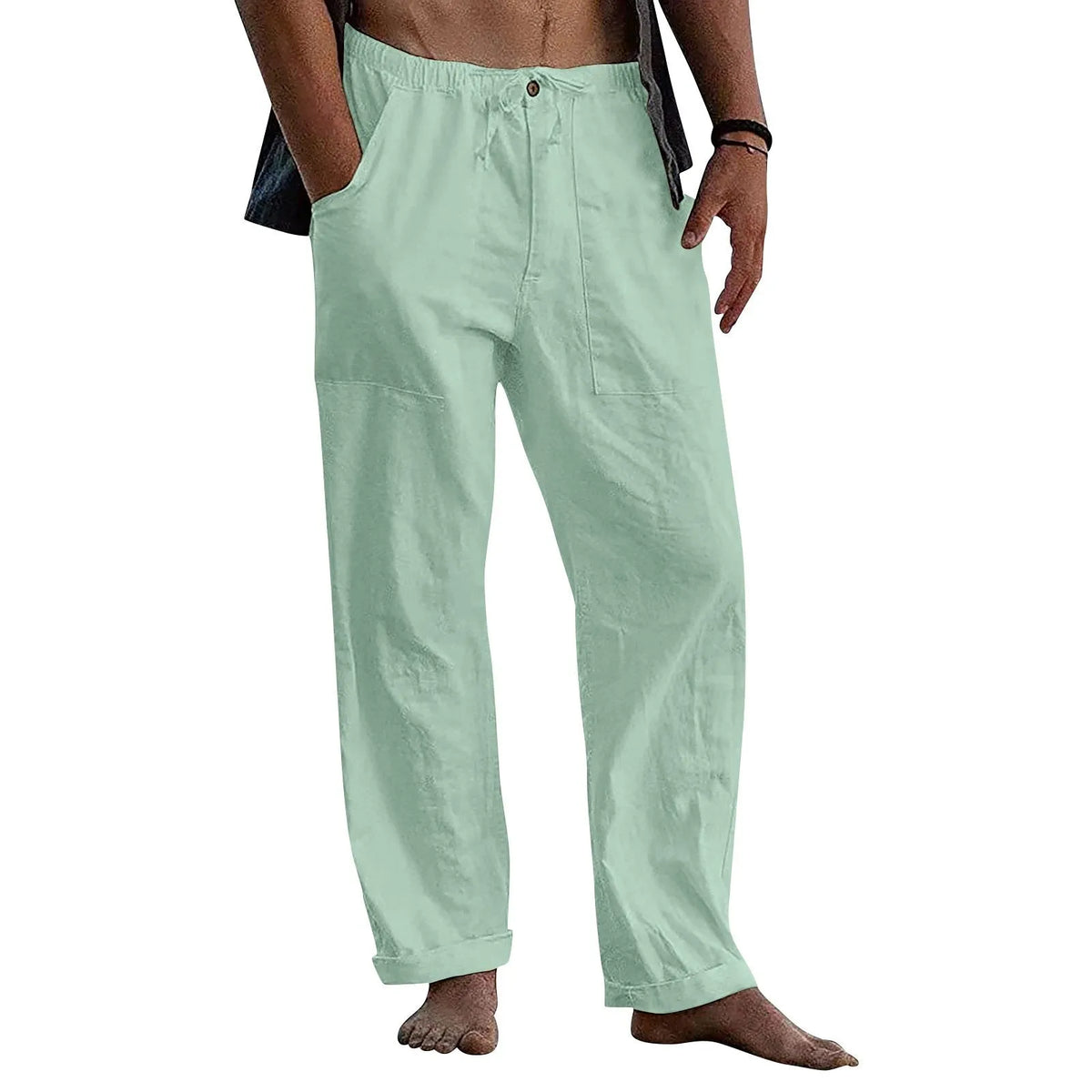 Linen Beach Loose-Fit Pants