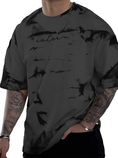 Tie-Dye Printed Short Sleeve T-Shirt