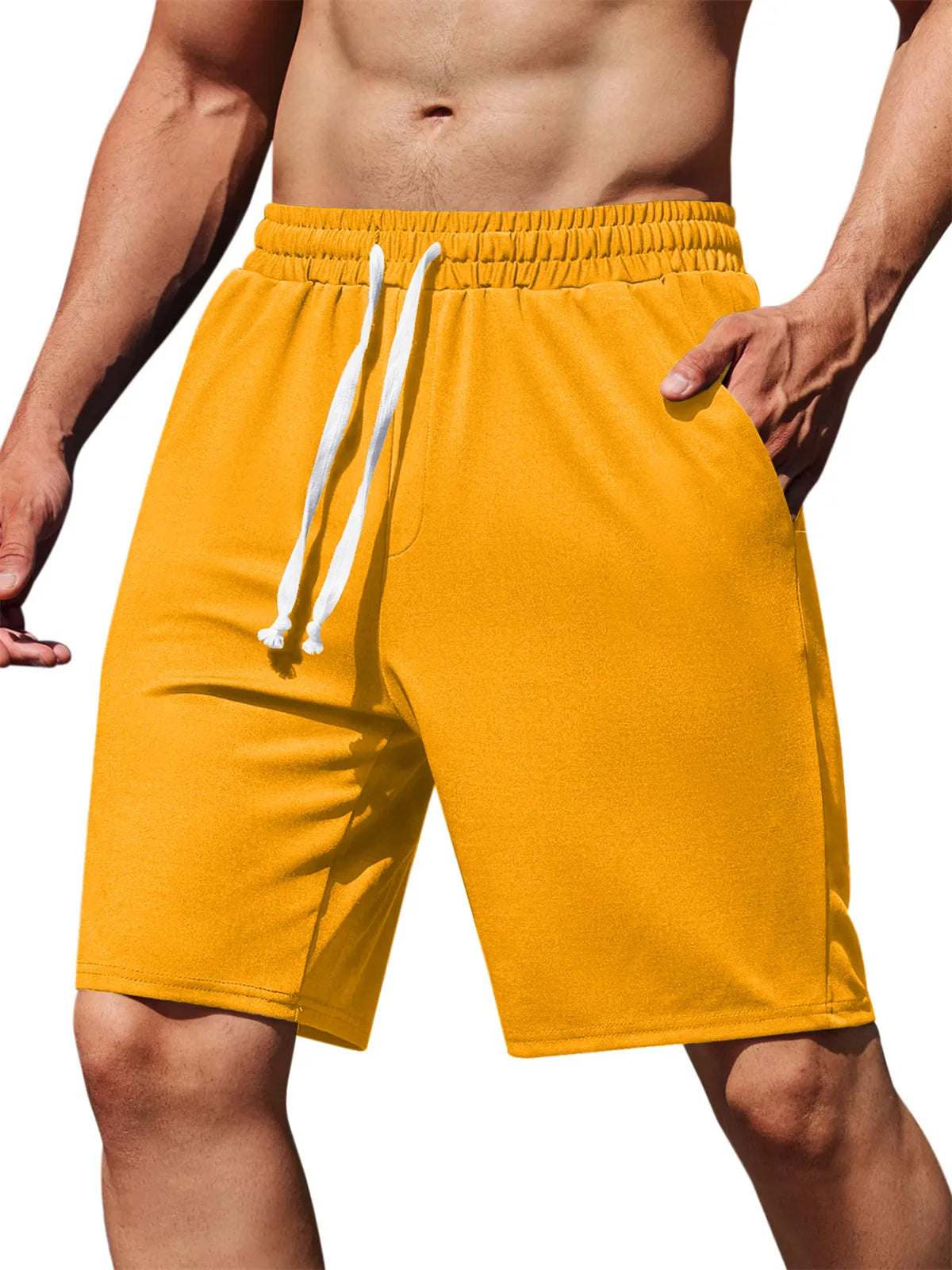 Cotton Pocket Knit Elastic Shorts