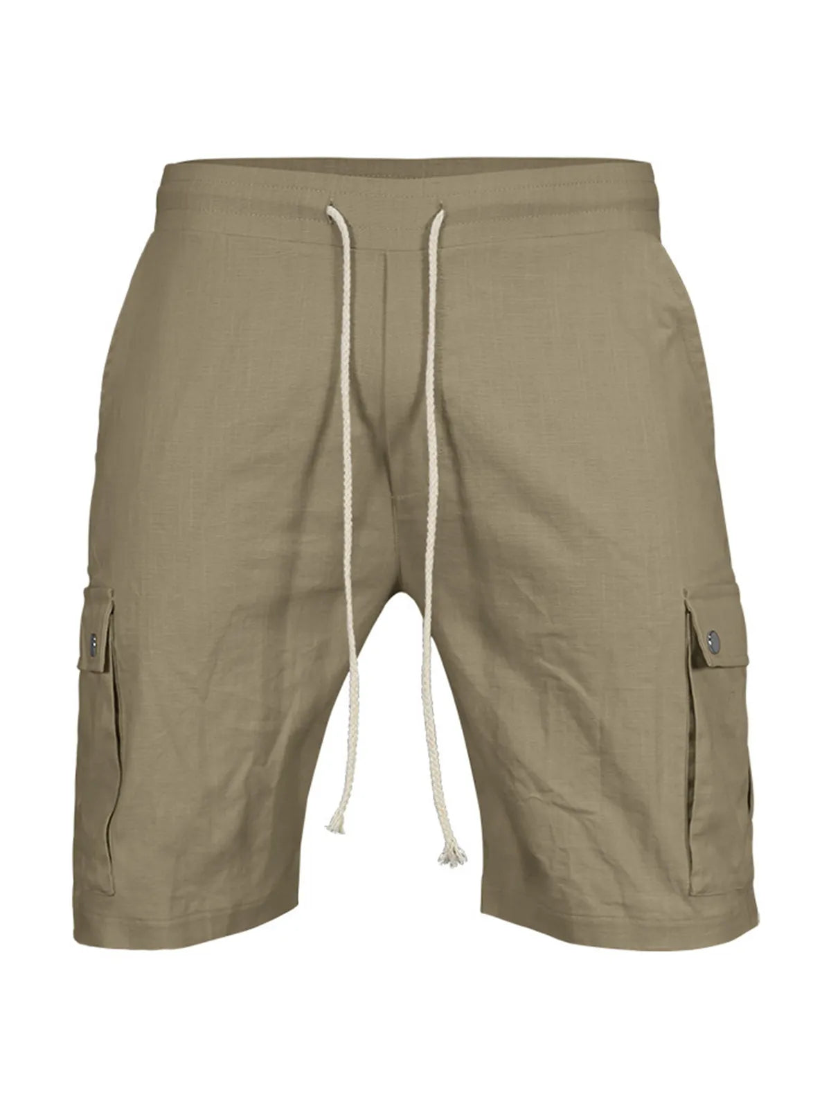 Multi-Pocket Cotton Shorts