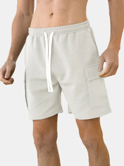 Loose Textured Solid Color Shorts