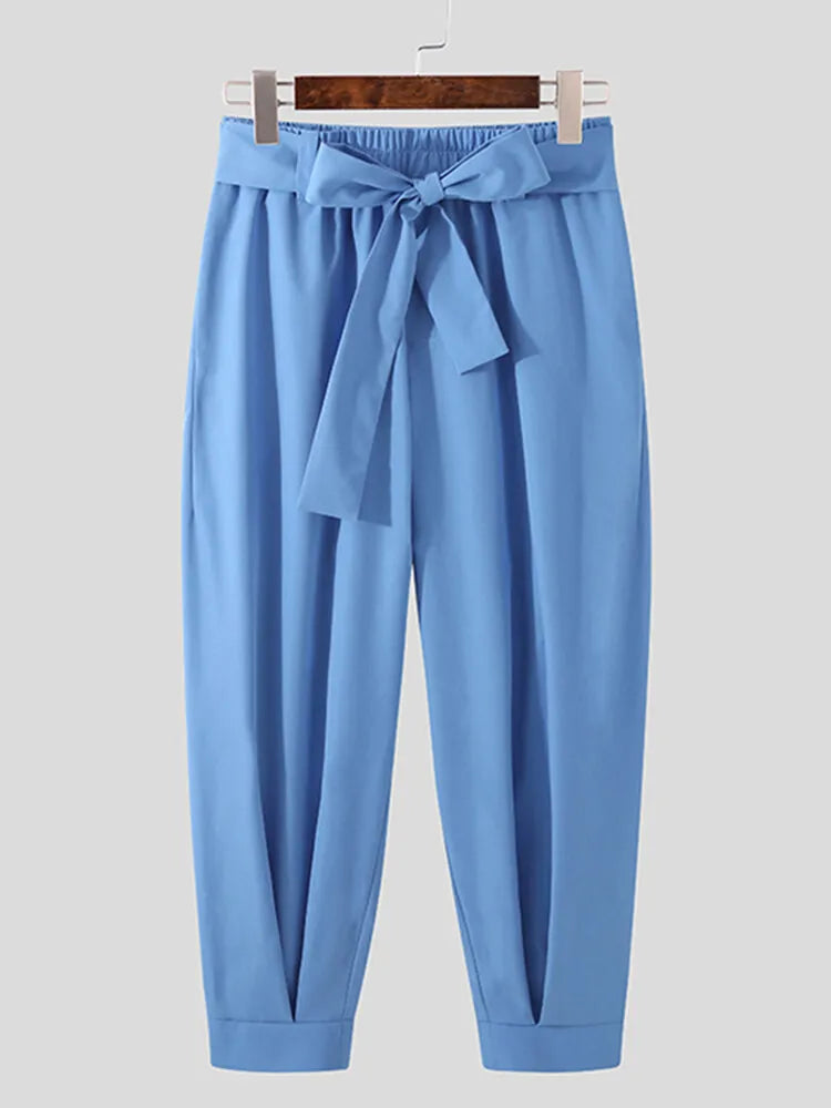 Solid Color Pocket Cropped Pants