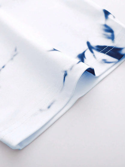 Tie-Dye Printed Short Sleeve T-Shirt