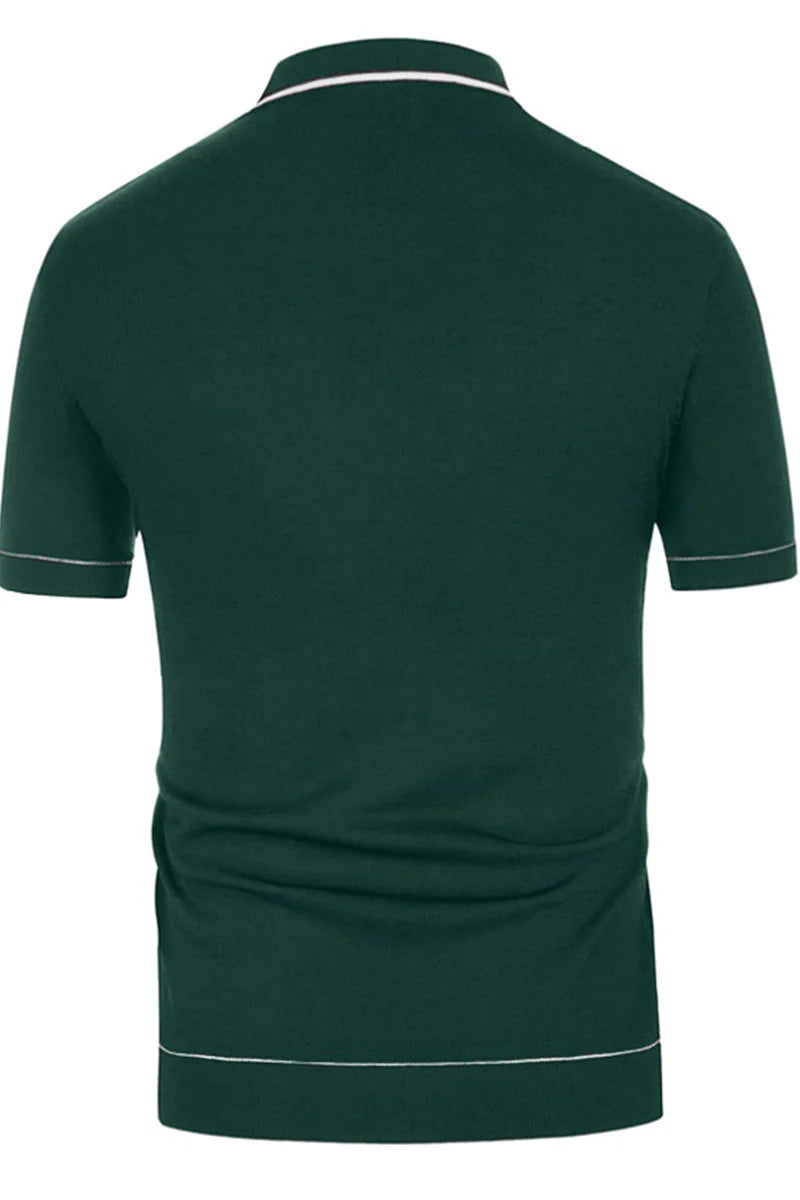 Single-Breasted Cardigan Polo Shirt