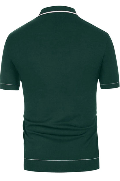 Single-Breasted Cardigan Polo Shirt