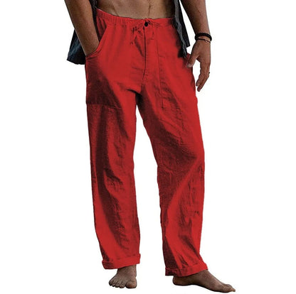 Linen Beach Loose-Fit Pants