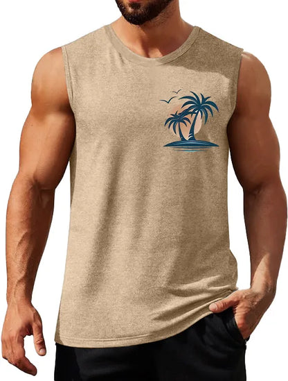 Coconut Sunset Fitness Sleeveless Tank Top