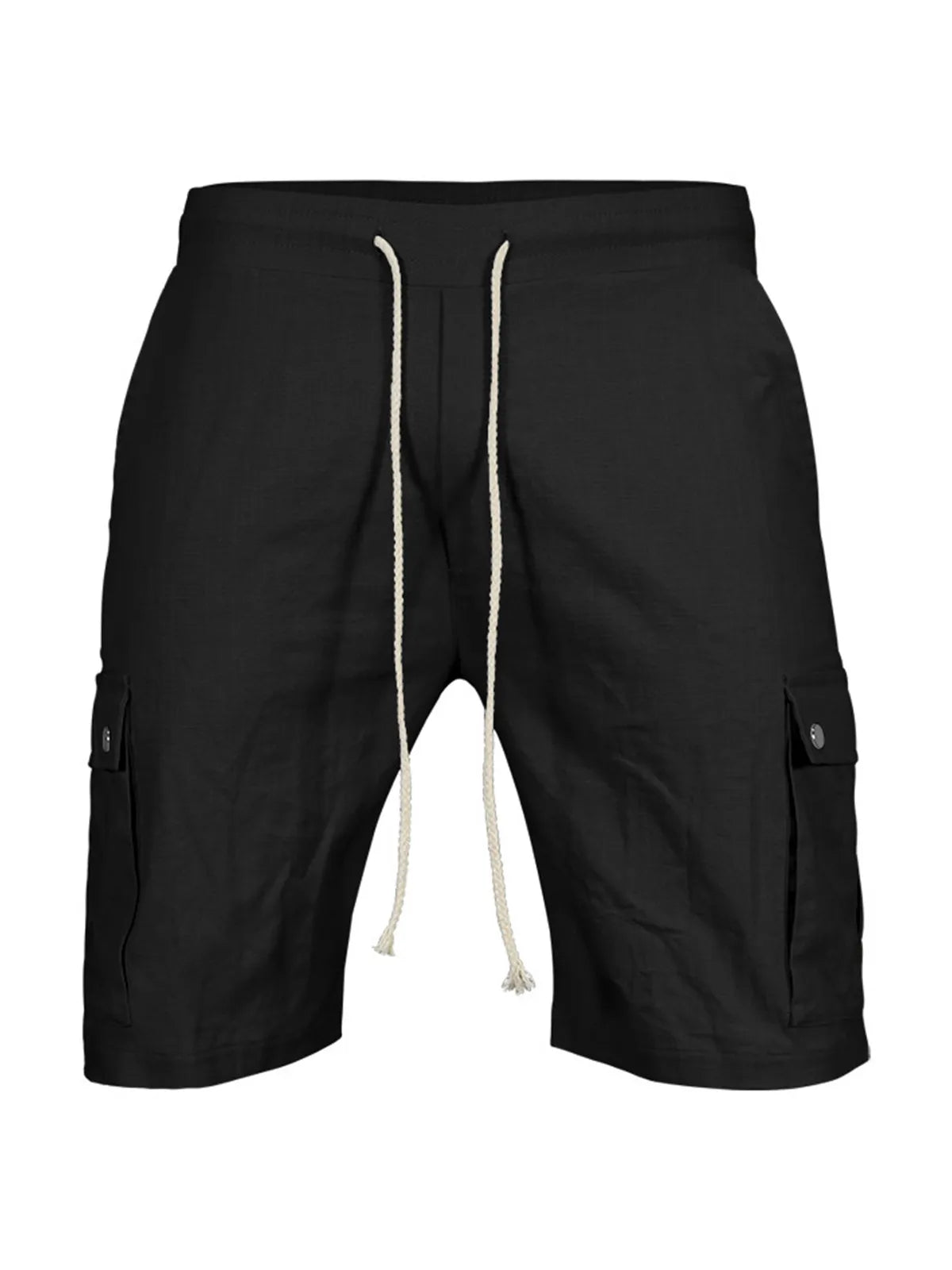 Multi-Pocket Cotton Shorts