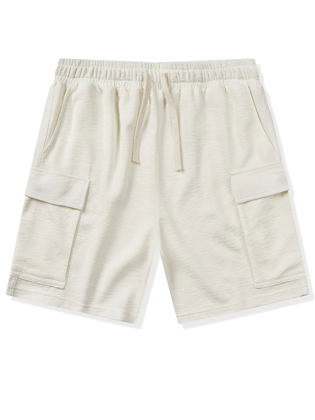 Loose Textured Solid Color Shorts